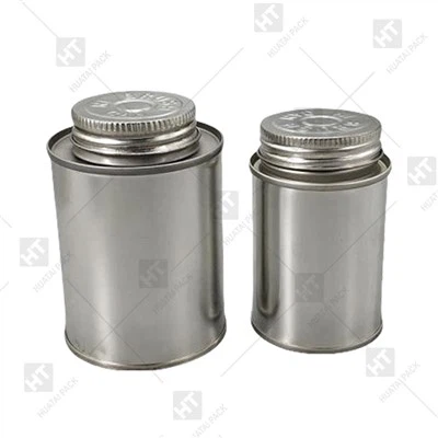 Tómt PVC límskrúfa toppur tini dós